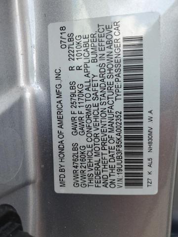 2019 ACURA TLX ADVANC 19UUB3F85KA002352