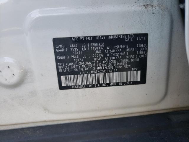 2017 SUBARU OUTBACK 3. - 4S4BSENCXH3303117