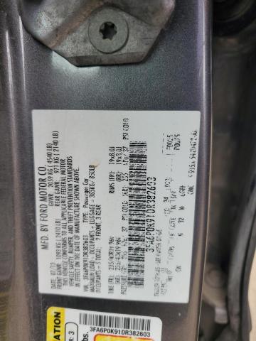 VIN 3FA6P0K91DR382603 2013 Ford Fusion, Titanium no.12