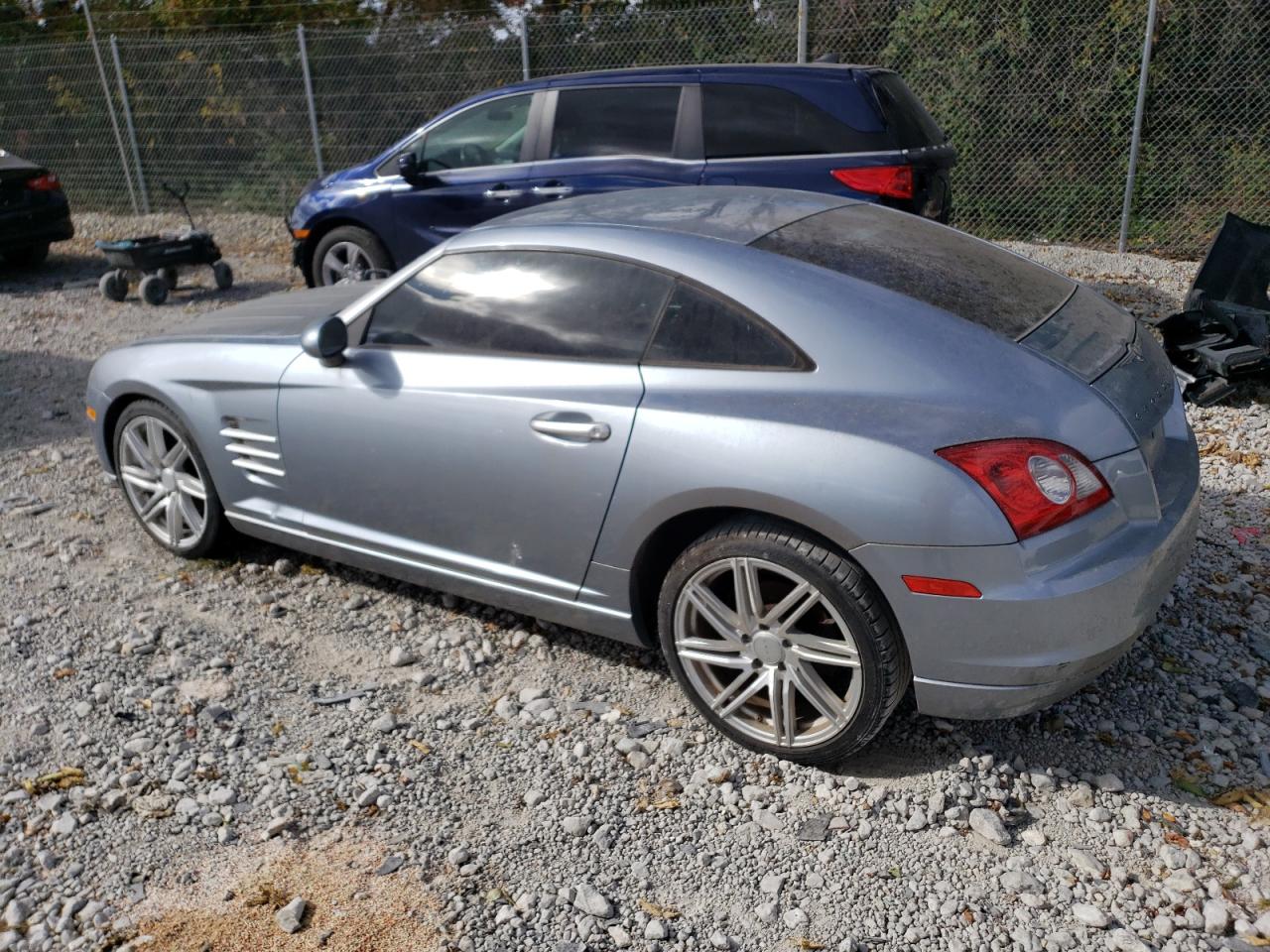 CHRYSLER CROSSFIRE 2005 blue  gas 1C3AN69L55X034444 photo #3