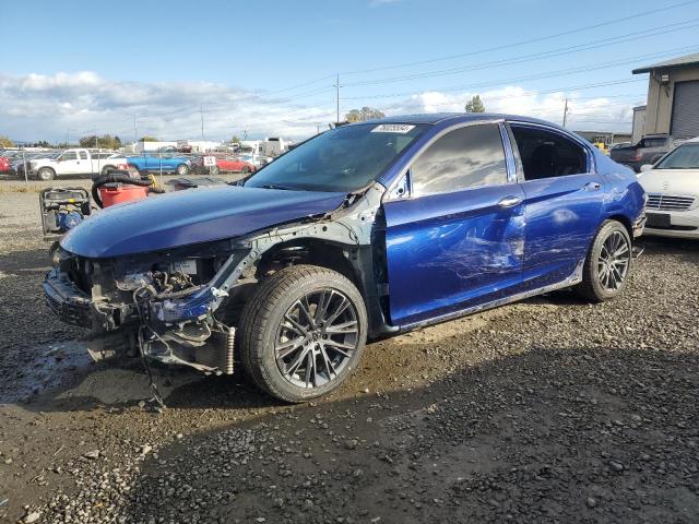 HONDA ACCORD TOU 2017 blue sedan 4d hybrid engine JHMCR6F76HC010180 photo #1