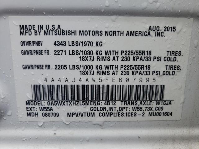 2015 MITSUBISHI RVR GT 4A4AJ4AW5FE607995