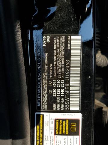 2017 MERCEDES-BENZ C 43 4MATI - 55SWF6EB8HU192463