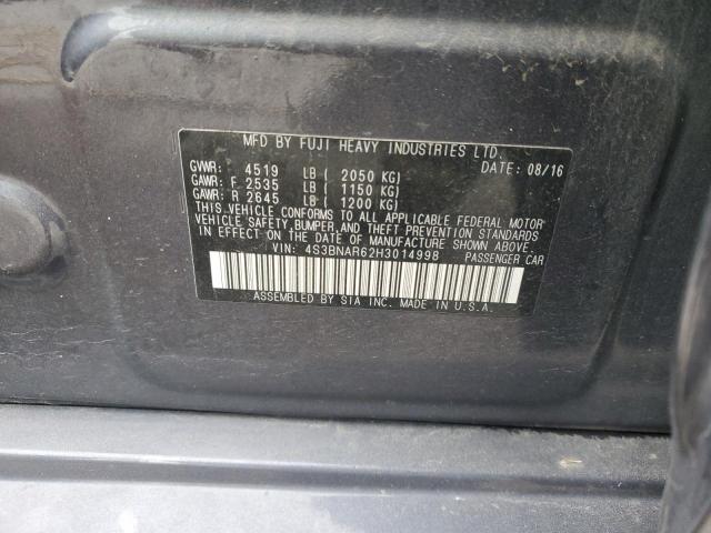 2017 SUBARU LEGACY SPO 4S3BNAR62H3014998