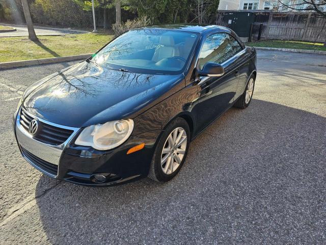 VOLKSWAGEN EOS TURBO 2008 black converti gas WVWAA71F78V054813 photo #3