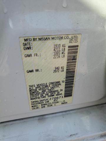 2015 NISSAN ALTIMA 2.5 - 1N4AL3AP5FC270671