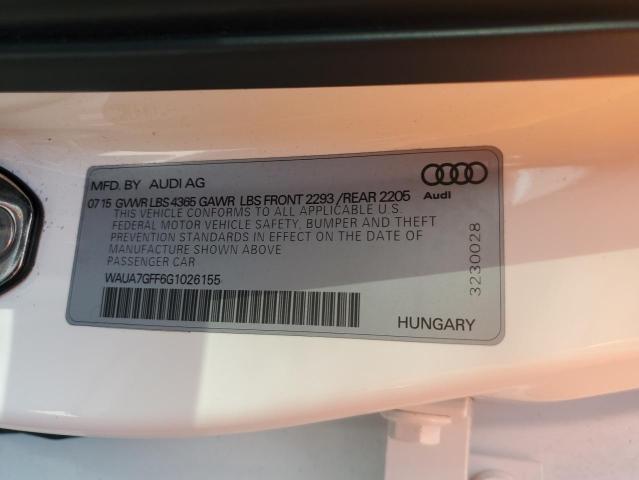 VIN WAUA7GFF6G1026155 2016 Audi A3, Premium no.13