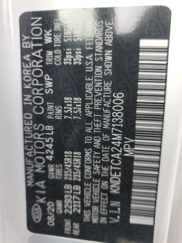 2021 KIA SELTOS SX KNDETCA24M7138006