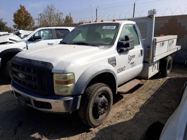 FORD F450 SUPER 2008 white chassis diesel 1FDXF46R78EB35769 photo #1