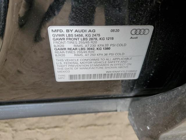 2020 AUDI Q5 TITANIU - WA1ENAFY1L2109452
