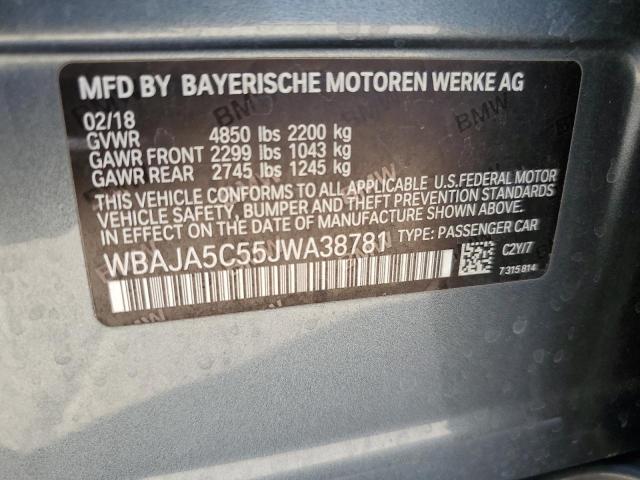2018 BMW 530 I - WBAJA5C55JWA38781