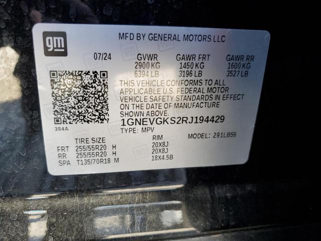 2024 CHEVROLET TRAVERSE L - 1GNEVGKS2RJ194429