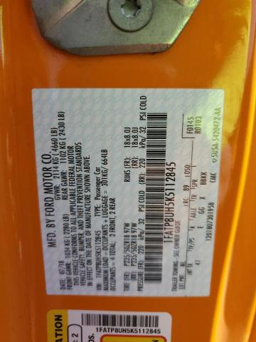 2019 FORD MUSTANG - 1FATP8UH5K5112845