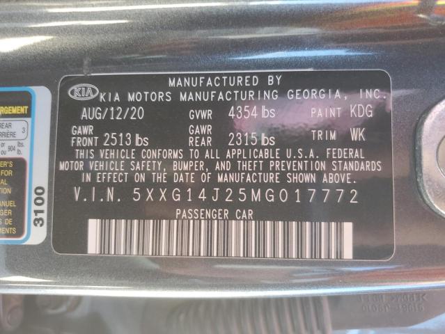 2021 KIA K5 LXS - 5XXG14J25MG017772