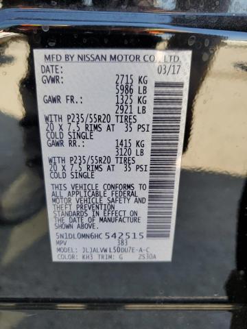 2017 INFINITI QX60 - 5N1DL0MN6HC542515