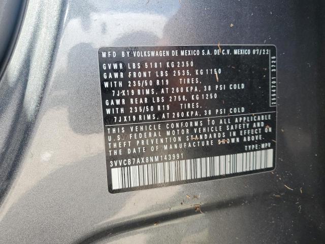 2022 VOLKSWAGEN TIGUAN SE - 3VVCB7AX8NM143991