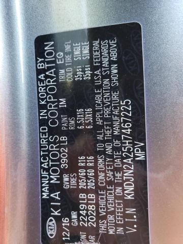 2017 KIA SOUL - KNDJN2A25H7467225