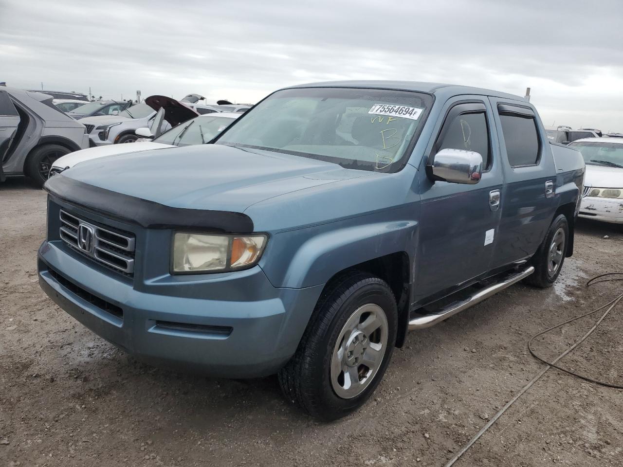 HONDA RIDGELINE 2006 blue  gas 2HJYK16256H539404 photo #1