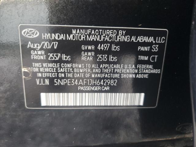 2018 HYUNDAI SONATA SPO - 5NPE34AF1JH642982