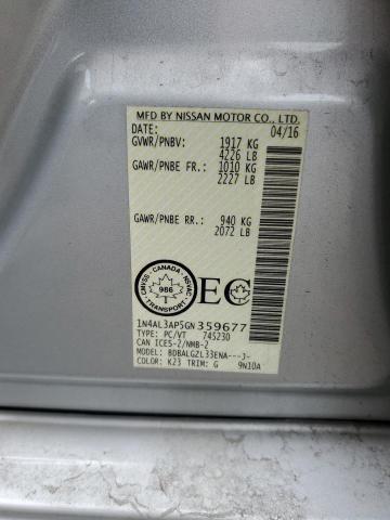 2016 NISSAN ALTIMA 2.5 - 1N4AL3AP5GN359677