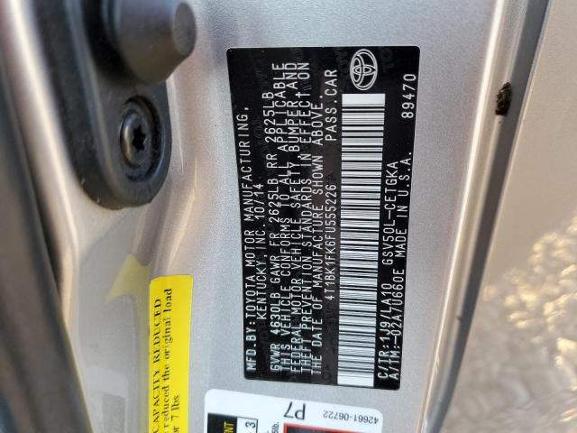 2015 TOYOTA CAMRY XSE 4T1BK1FK6FU555226