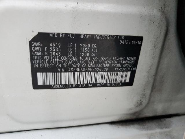2017 SUBARU LEGACY SPO 4S3BNAS69H3026530