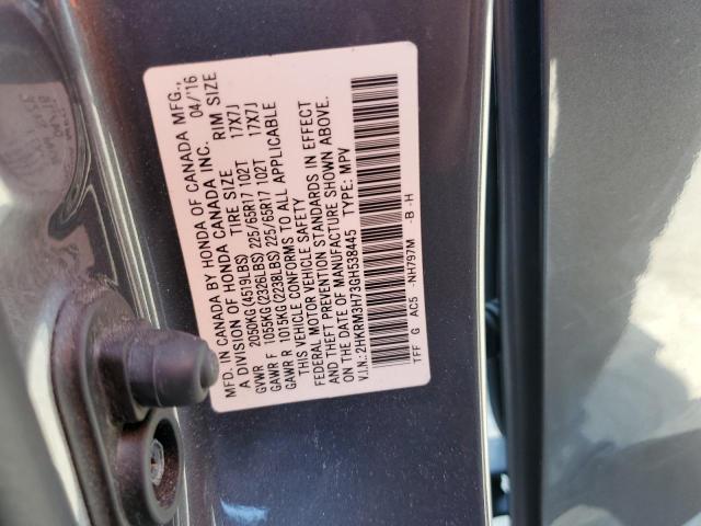 VIN 2HKRM3H73GH538445 2016 Honda CR-V, Exl no.13