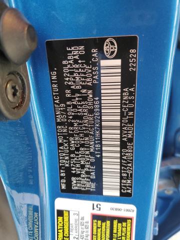 2019 TOYOTA CAMRY L - 4T1B11HK7KU269864