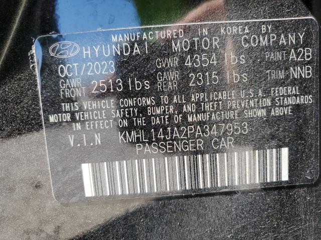 VIN KMHL14JA2PA347953 2023 Hyundai Sonata, Sel no.12