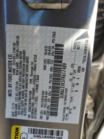2015 LINCOLN MKZ - 3LN6L2JK5FR617489