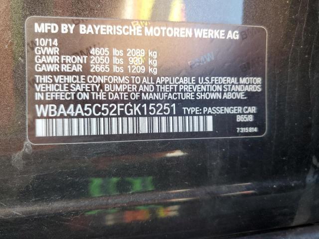 VIN WBA4A5C52FGK15251 2015 BMW 4 Series, 428 I Gran... no.12