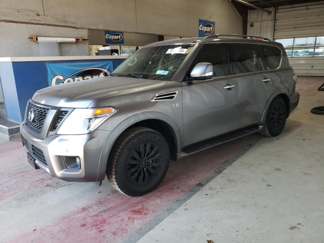 NISSAN ARMADA SV 2017 silver  gas JN8AY2NC3H9508552 photo #1