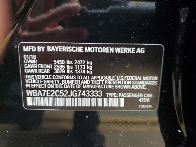 VIN WBA7E2C52JG743333 2018 BMW 7 SERIES no.12