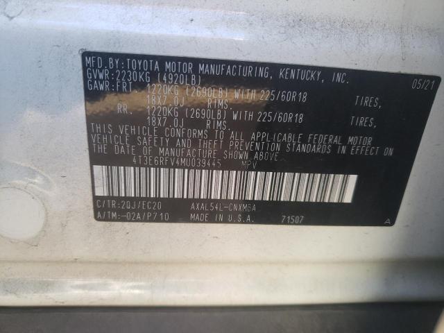 2021 TOYOTA RAV4 XSE - 4T3E6RFV4MU039445
