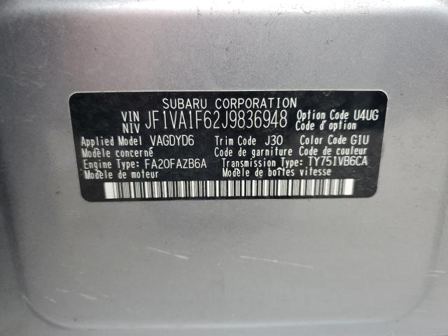 VIN JF1VA1F62J9836948 2018 Subaru WRX, Limited no.13