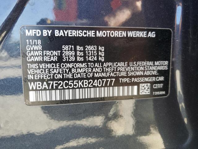 2019 BMW 750 XI - WBA7F2C55KB240777
