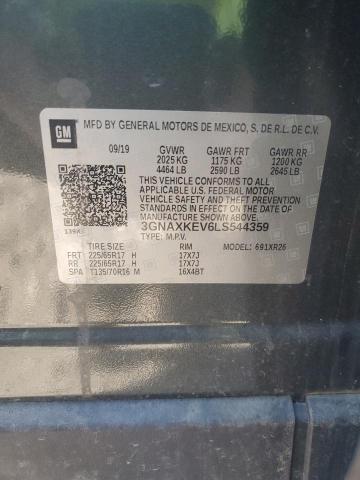 2020 CHEVROLET EQUINOX LT - 3GNAXKEV6LS544359