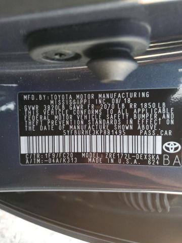 2019 TOYOTA COROLLA L - 5YFBURHE3KP881495
