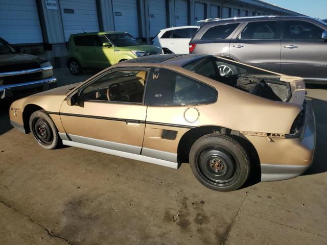 PONTIAC FIERO GT 1987 gold  gas 1G2PG119XHP200243 photo #3