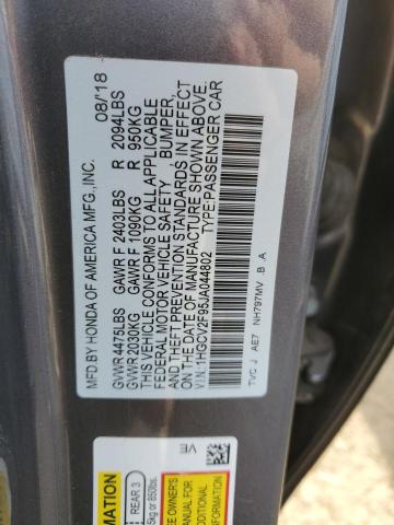 2018 HONDA ACCORD TOU - 1HGCV2F95JA044802