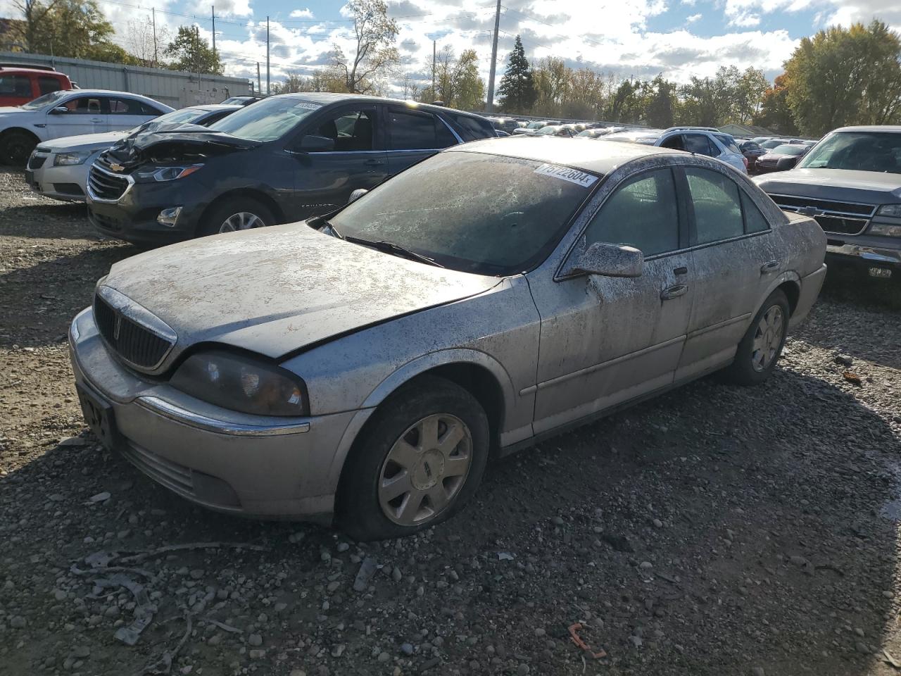 LINCOLN LS 2004 silver  gas 1LNHM86SX4Y628777 photo #1