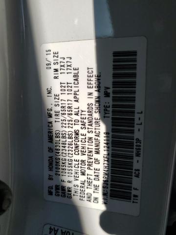 2015 HONDA CR-V EXL - 5J6RM4H7XFL124119