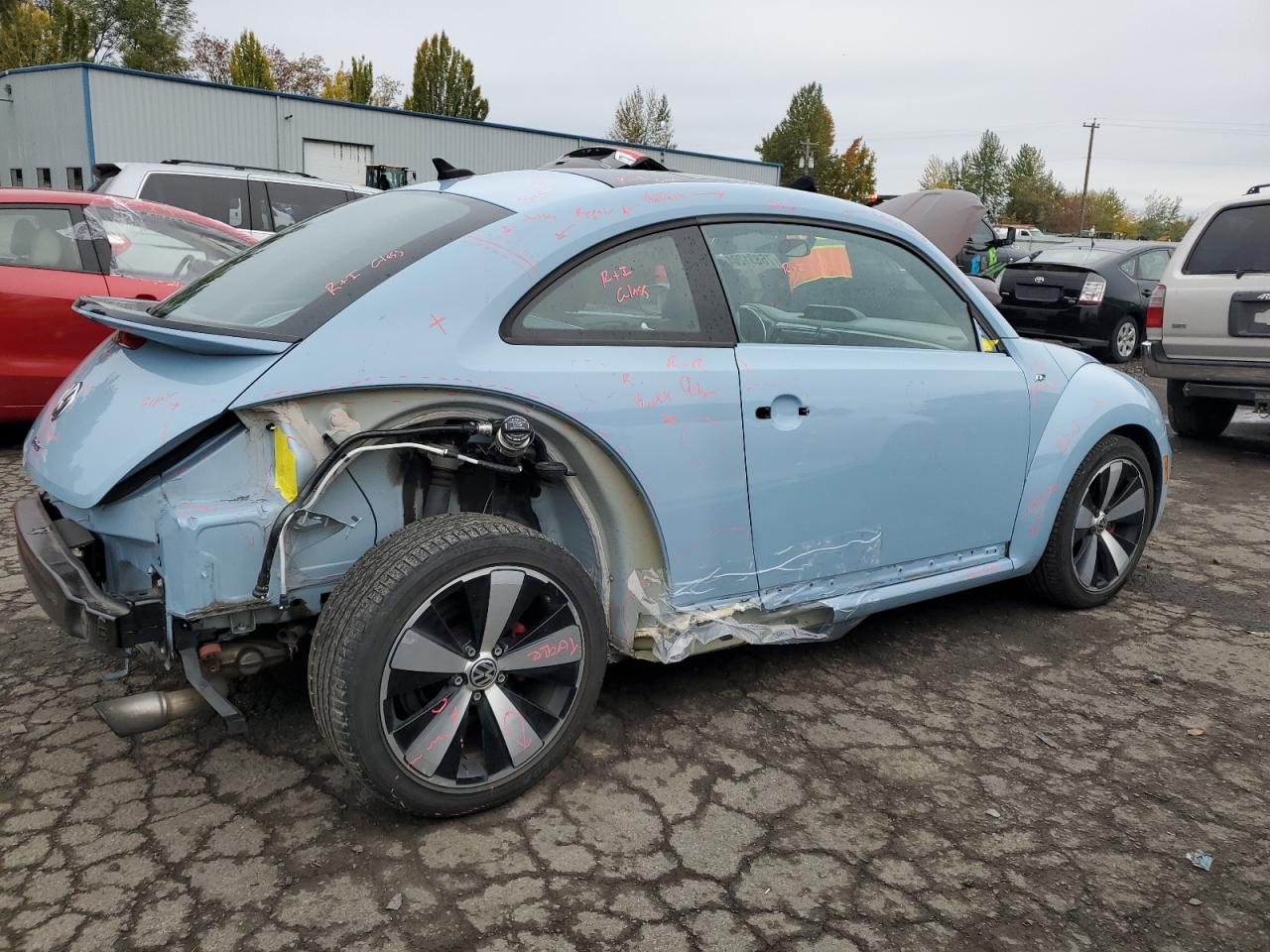 Lot #2989333570 2014 VOLKSWAGEN BEETLE TUR