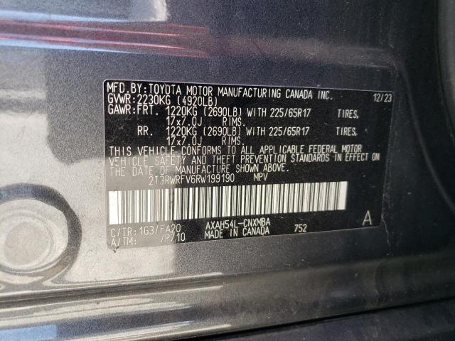 2024 TOYOTA RAV4 XLE - 2T3RWRFV6RW199190
