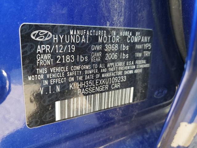 2019 HYUNDAI ELANTRA GT - KMHH35LEXKU109233