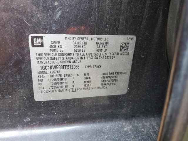 2015 CHEVROLET SILVERADO - 1GC1KWE88FF572066