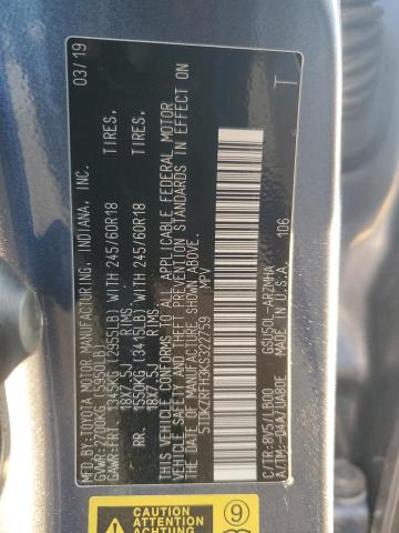 2019 TOYOTA HIGHLANDER - 5TDKZRFH3KS322759
