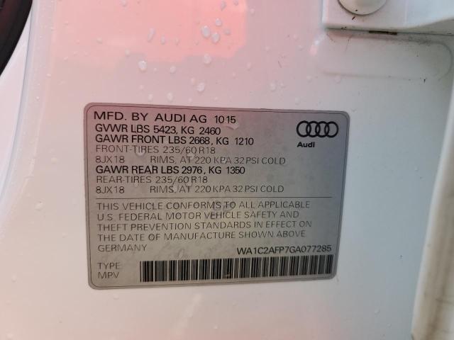 VIN WA1C2AFP7GA077285 2016 Audi Q5, Premium no.14