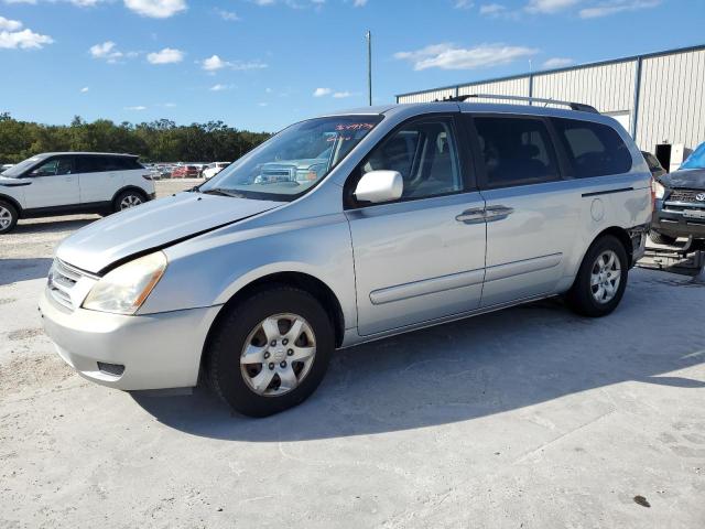 KIA SEDONA EX 2009 silver  gas KNDMB233696315862 photo #1