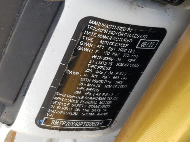 2023 TRIUMPH MOTORCYCLE TIGER 1200 SMTP20V40PTBD8280